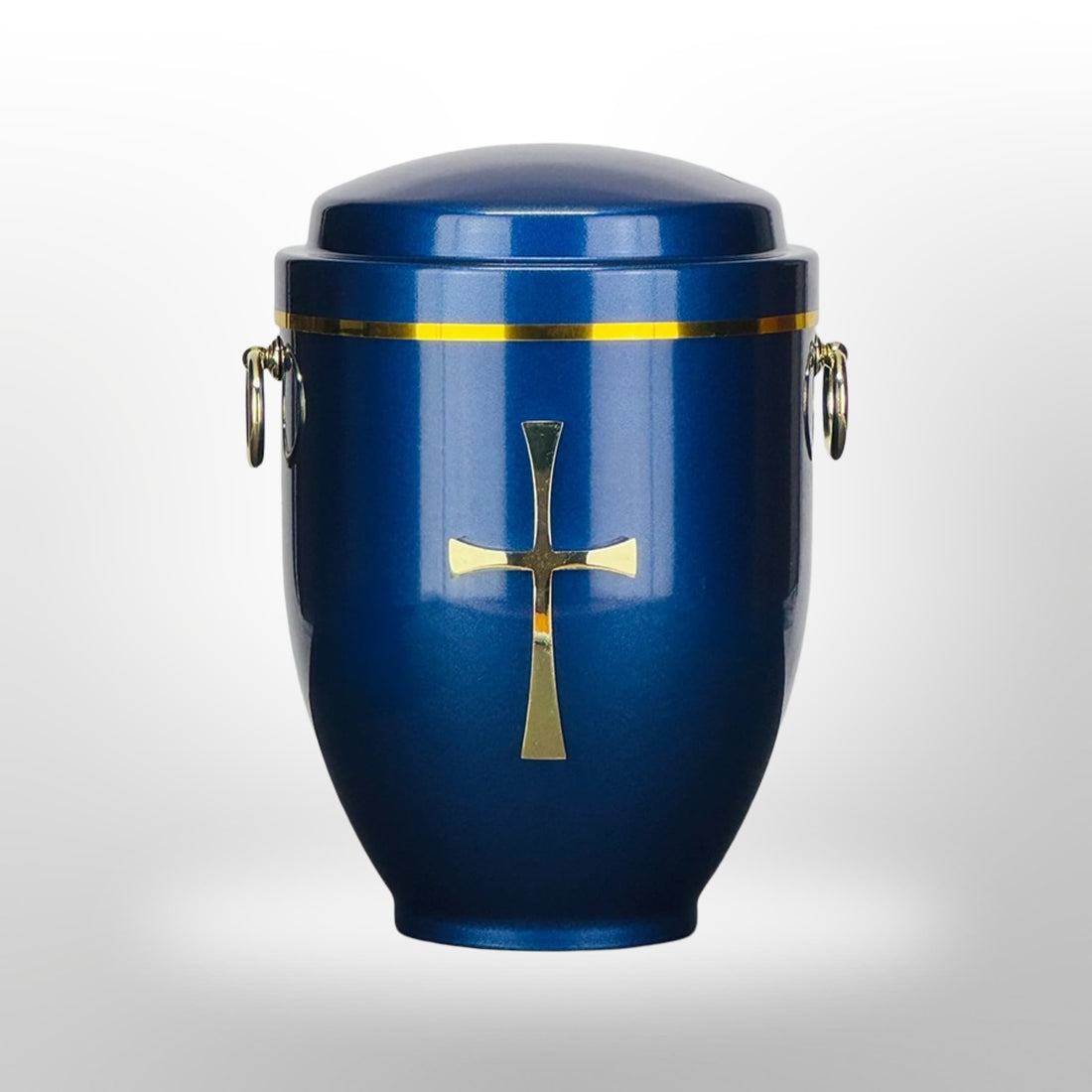 Metallurne in Blau mit Griffen und Kreuz, 3,5 l