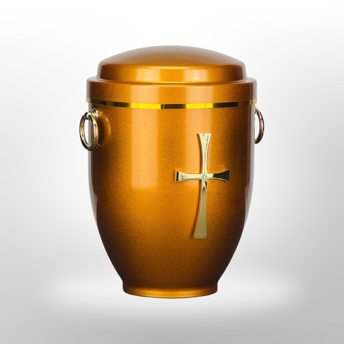 Metallurne in Gold mit Griffen und Kreuz, 3,5 l