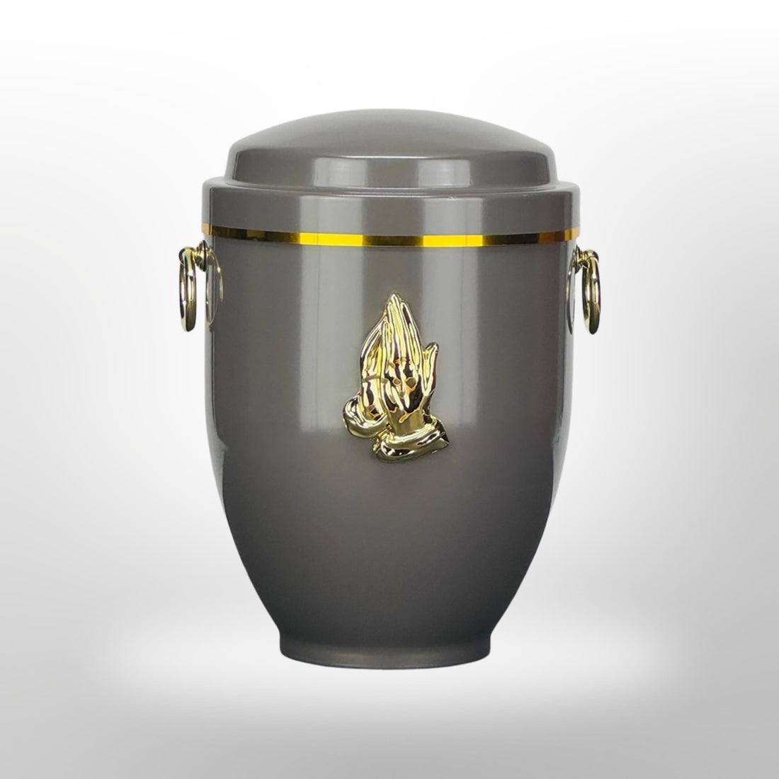 Metallurne in Grau mit Griffen und Händen