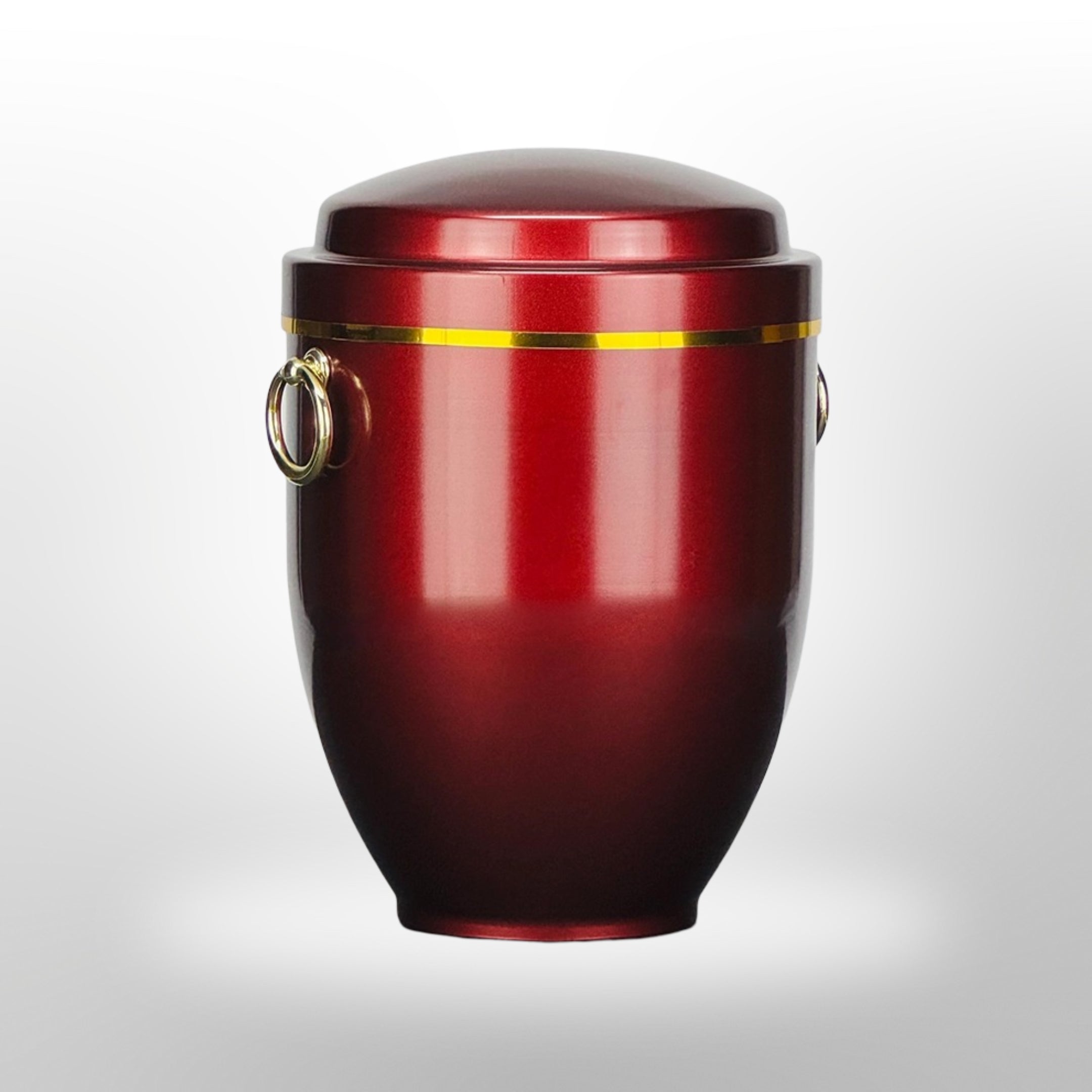 Metallurne in Rot mit Griffen, 3,5 l