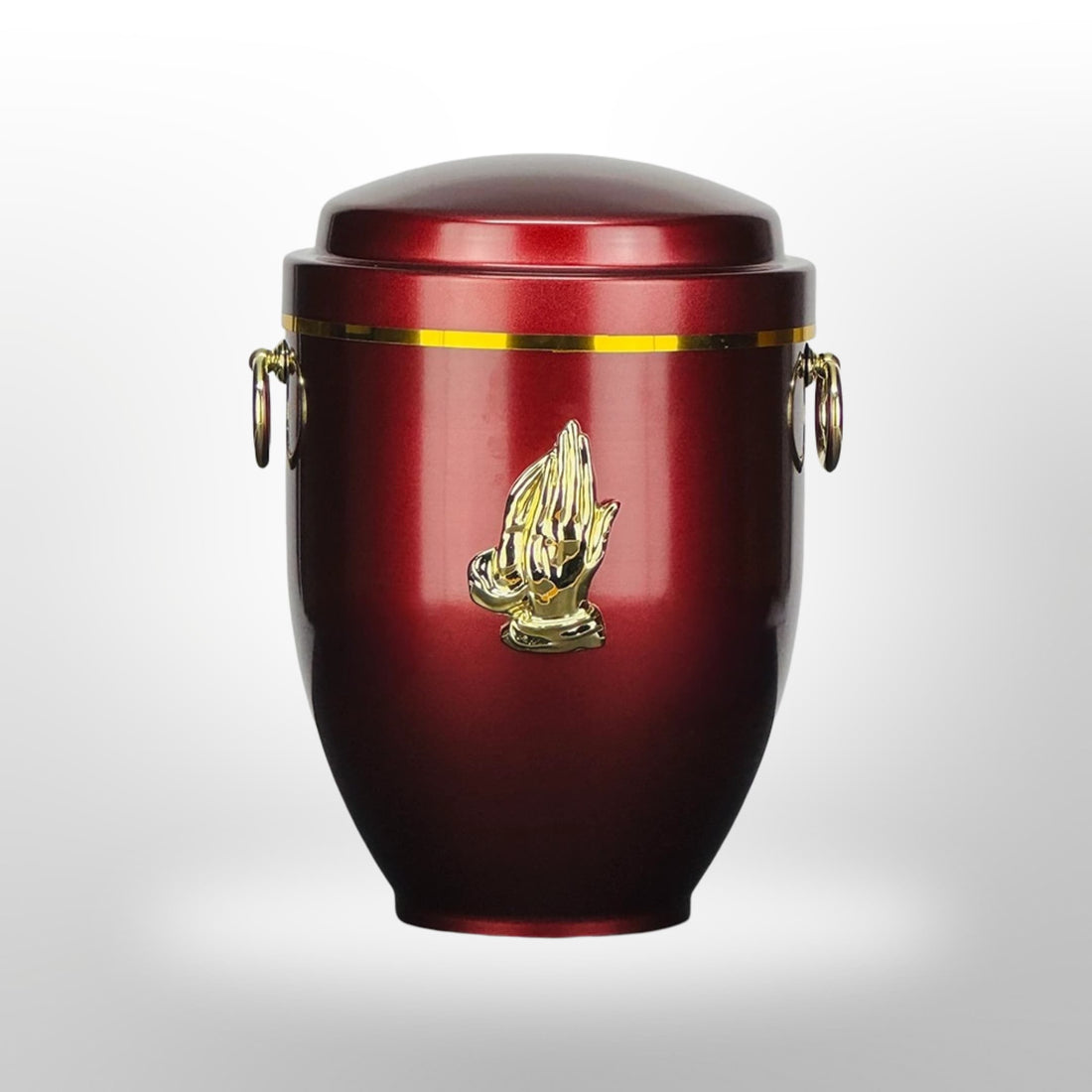 Metallurne in Rot mit Händen