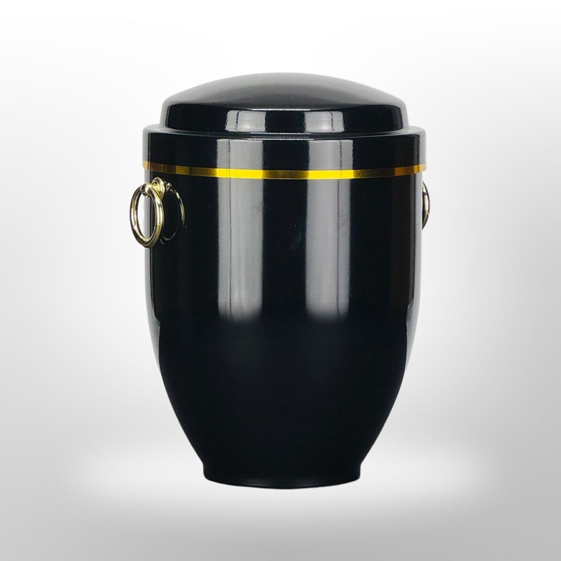 Metallurne in Schwarz mit Griffen