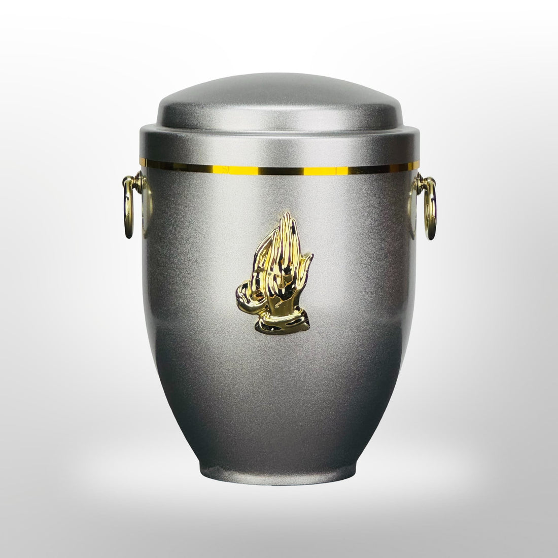 Metallurne in Silber mit Griffen und Händen, 3,5 l