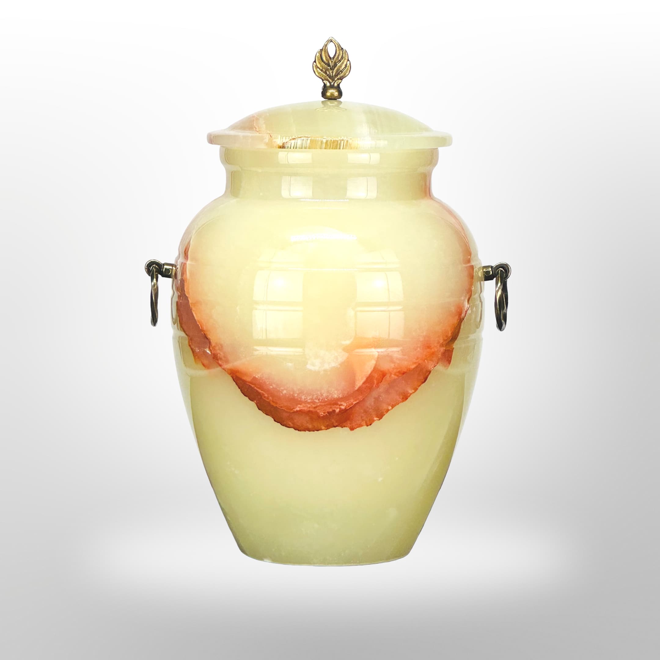 Onyx-Urne mit Griffen