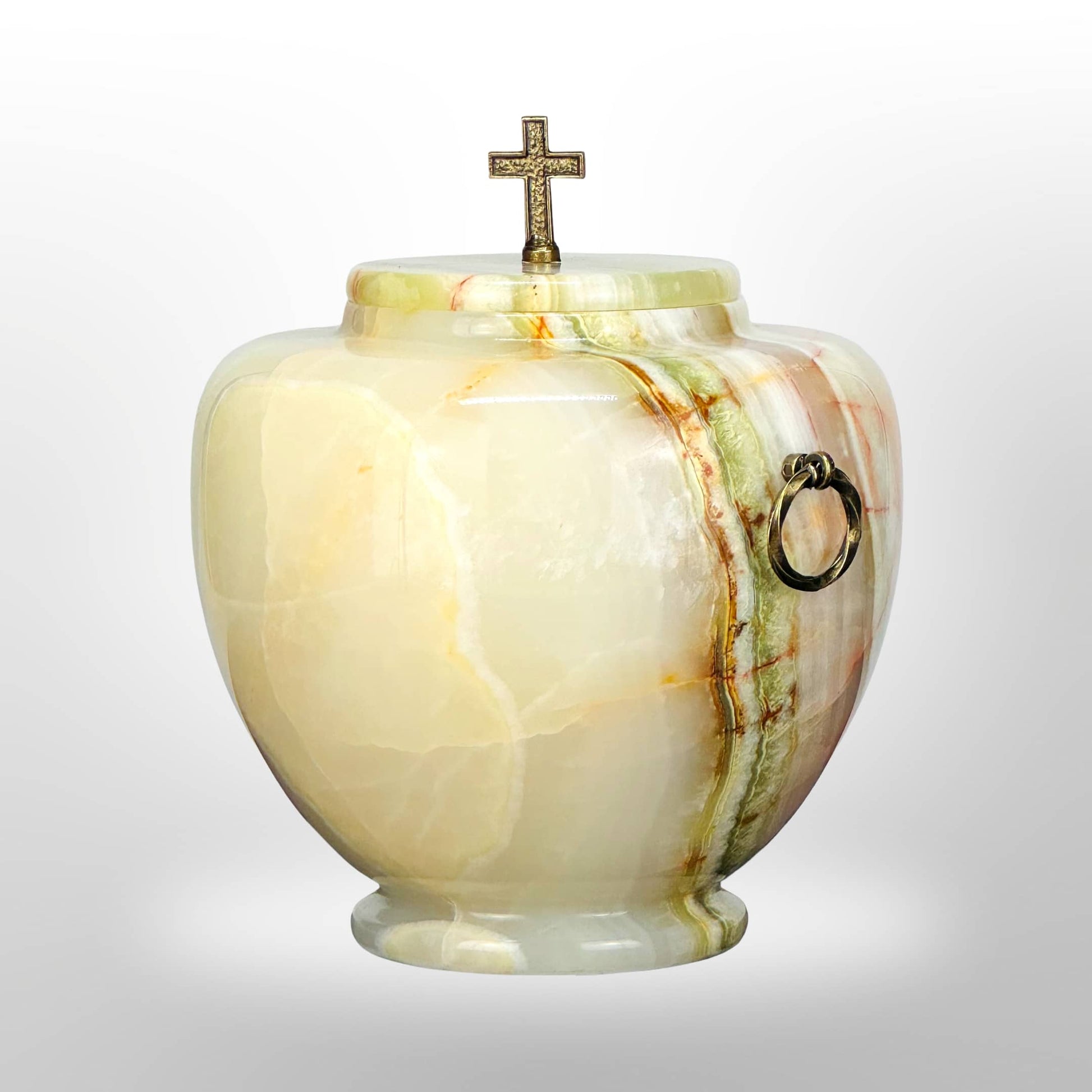 Onyx Steinurne mit Griffen