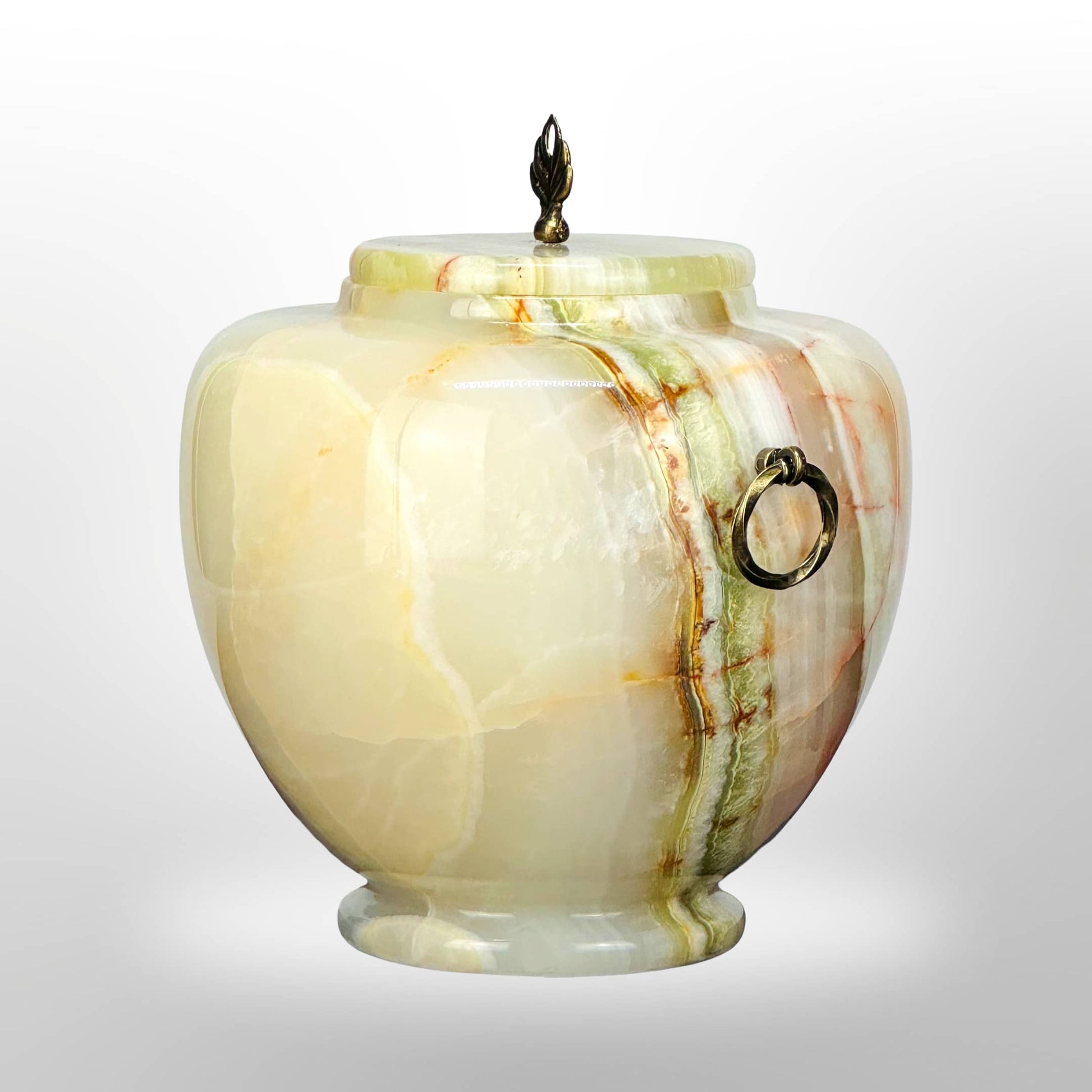 Onyx Steinurne mit Griffen