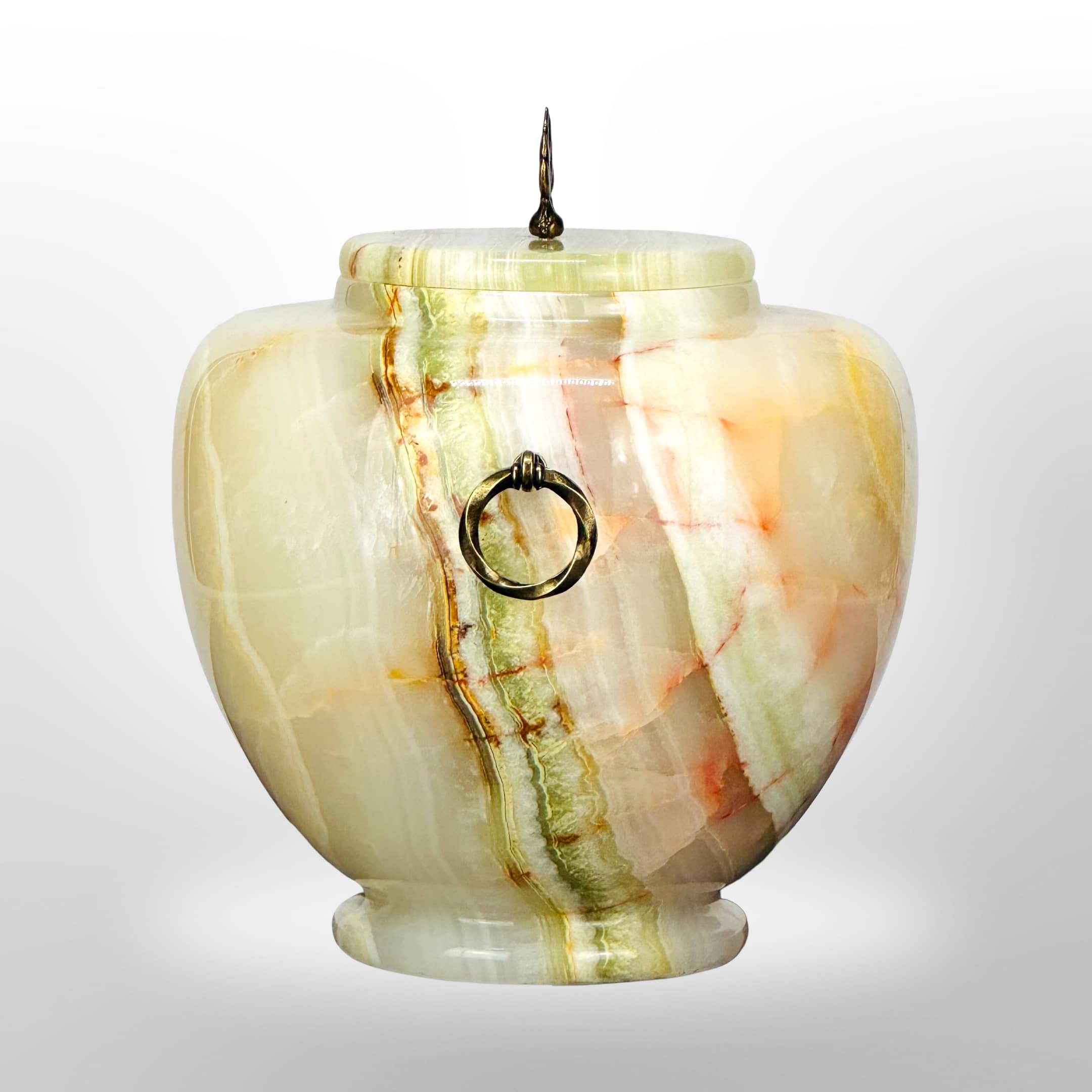 Onyx Steinurne mit Griffen