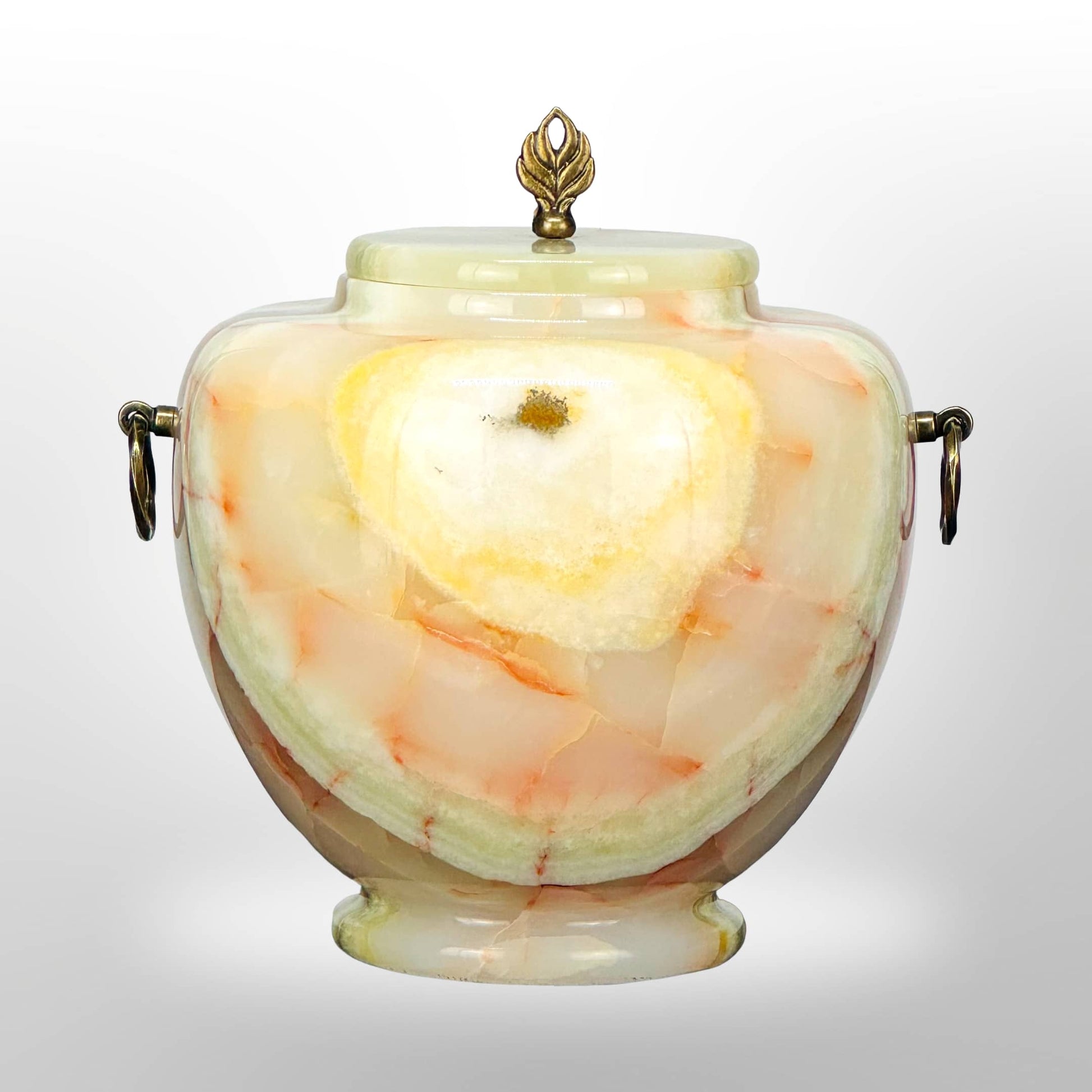 Onyx Steinurne mit Griffen