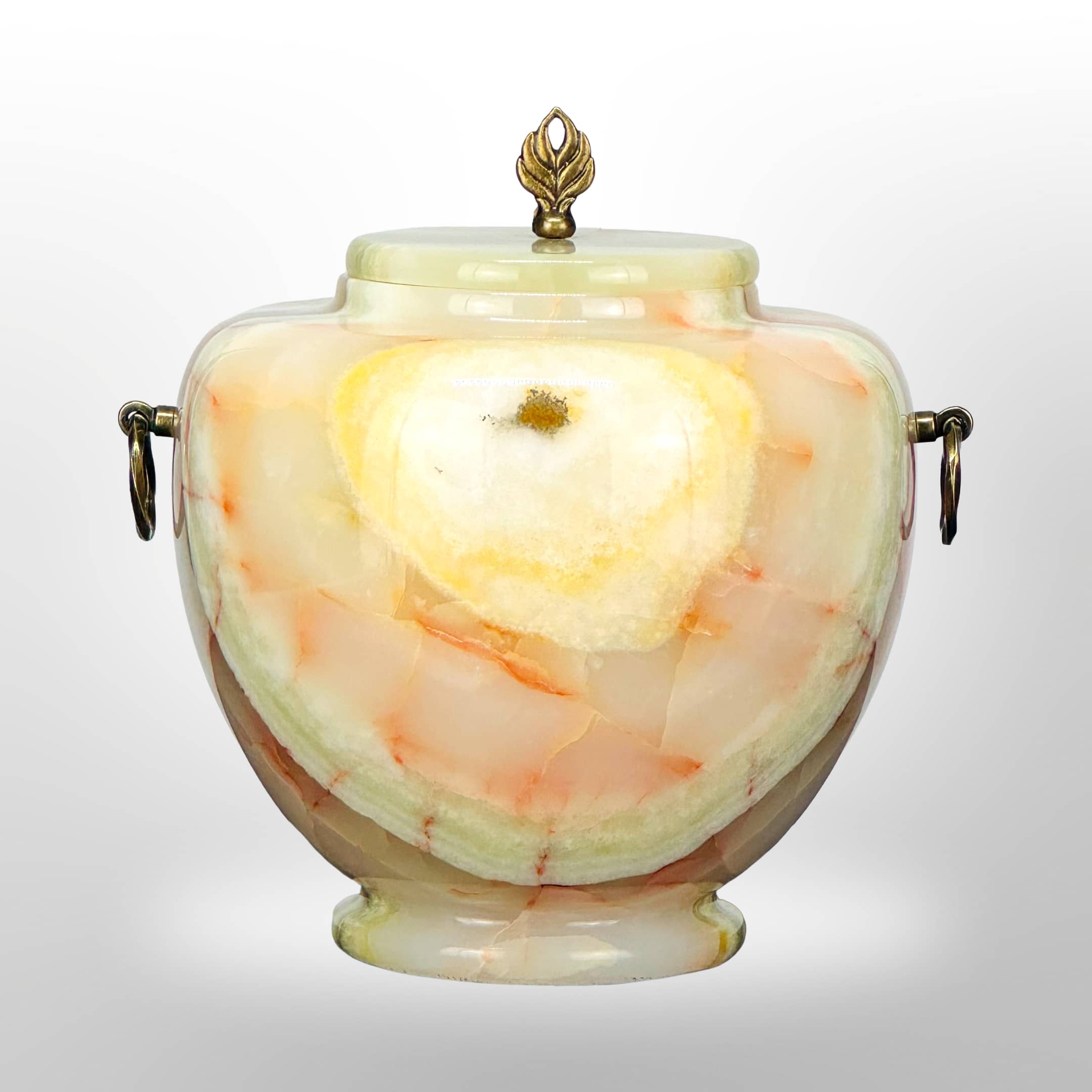 Onyx Steinurne mit Griffen