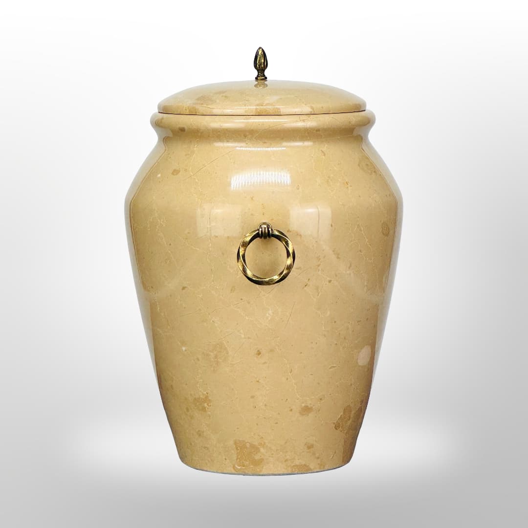 Steinurne mit Griffen — Beige