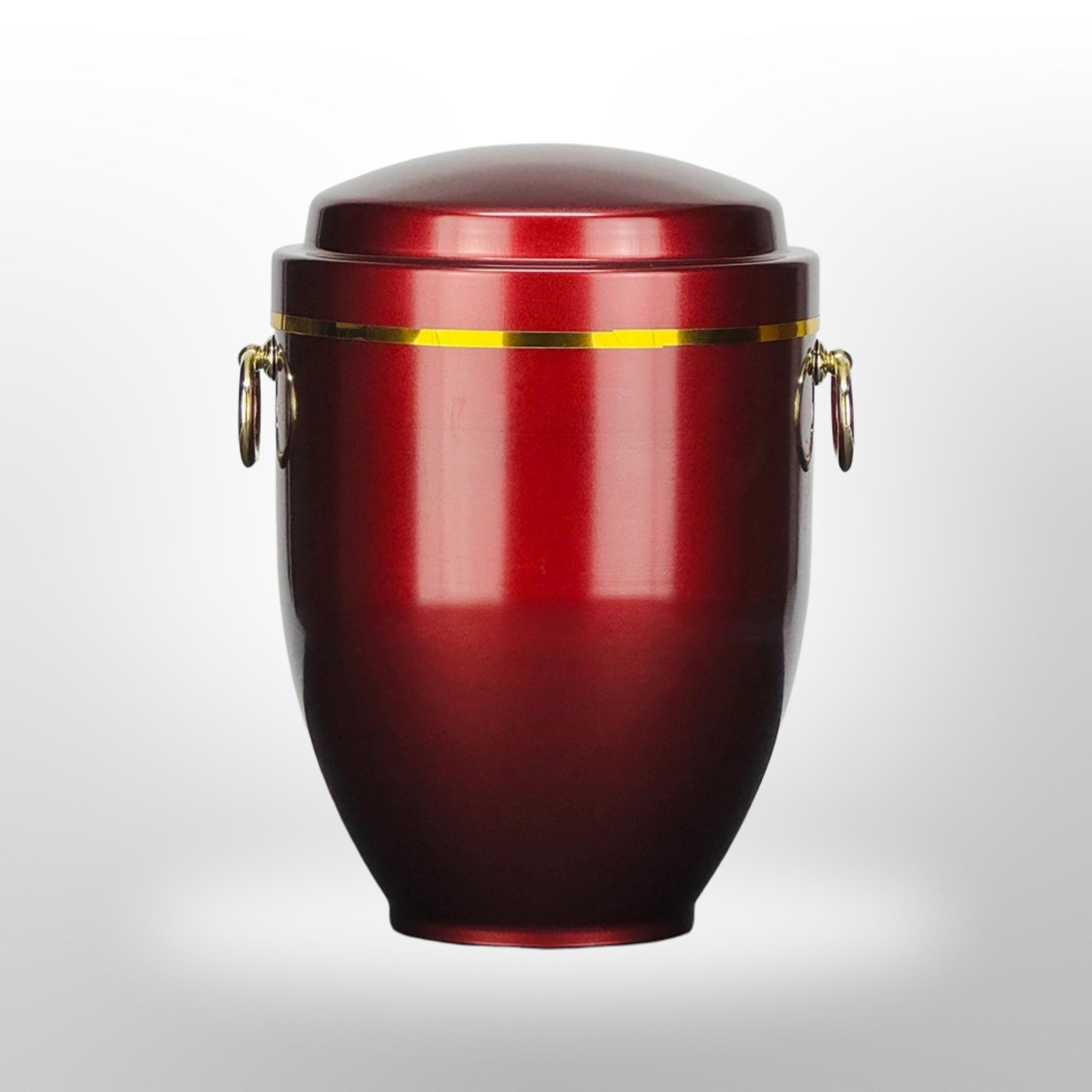 Metallurne in Rot mit Griffen, 3,5 l