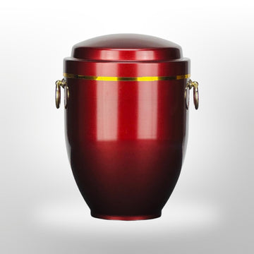 Metallurne in Rot mit Griffen, 3,5 l