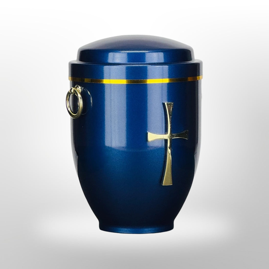 Metallurne in Blau mit Griffen und Kreuz, 3,5 l