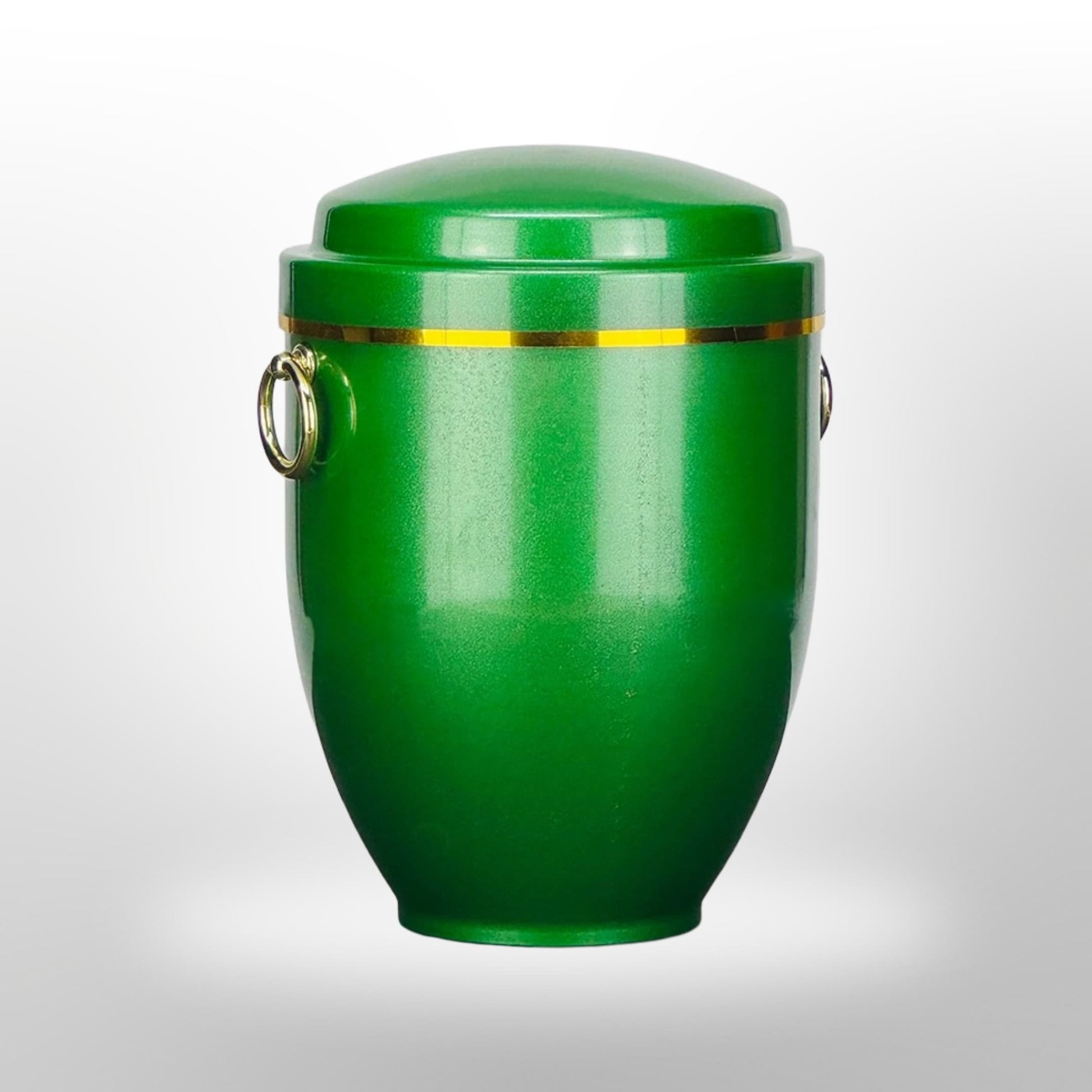 Metallurne in Grün mit Griffen, 3,5 l