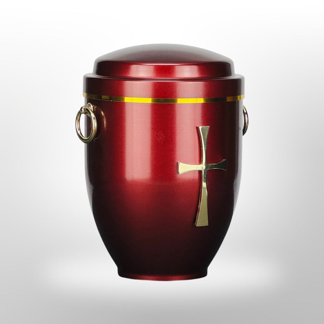 Metallurne in Rot mit Griffen und Kreuz, 3,5 l