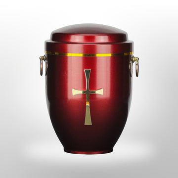 Metallurne in Rot mit Griffen und Kreuz, 3,5 l