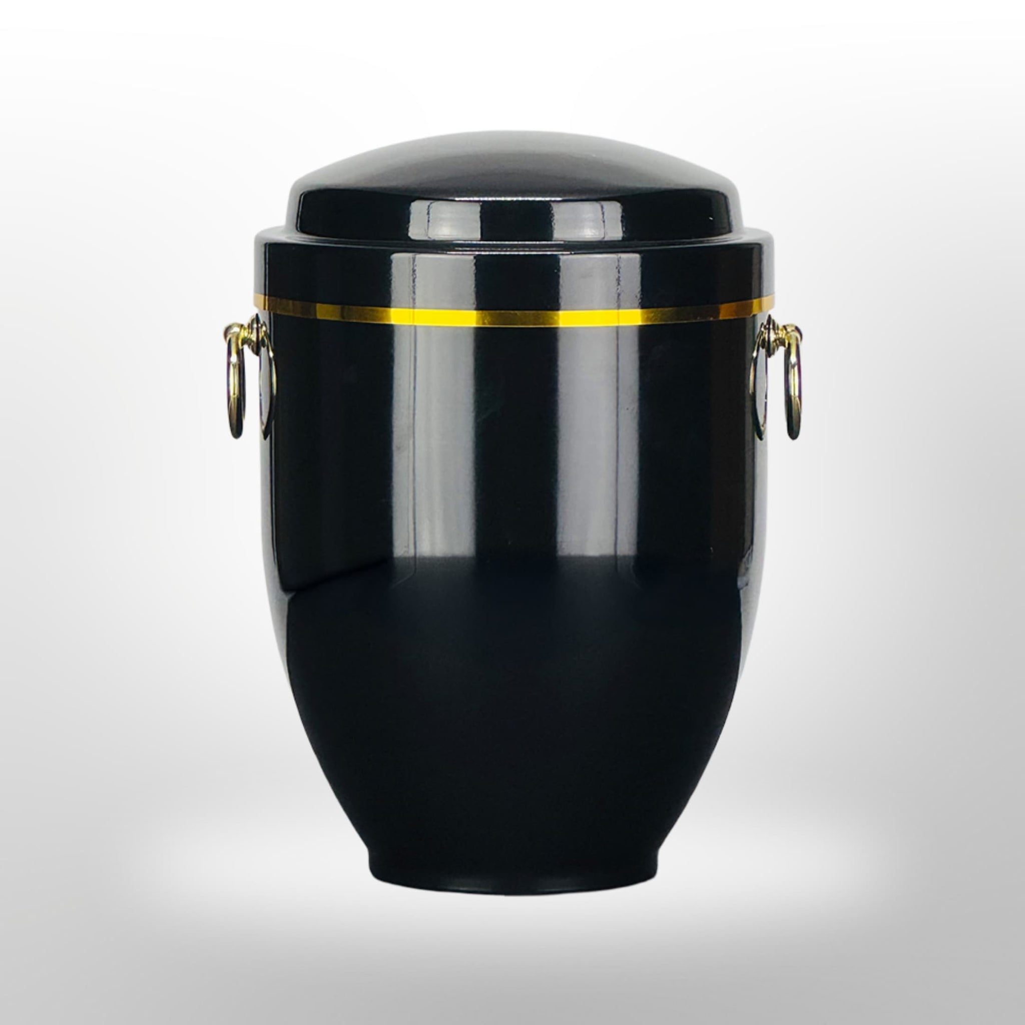 Metallurne in Schwarz mit Griffen