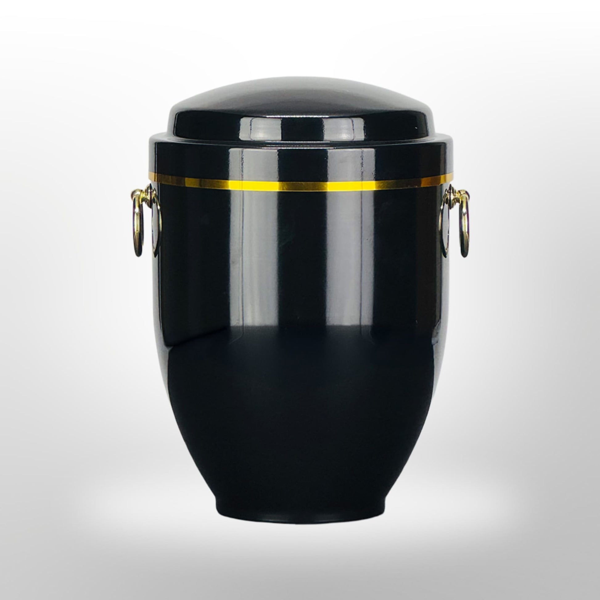 Metallurne in Schwarz mit Griffen