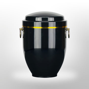 Metallurne in Schwarz mit Griffen