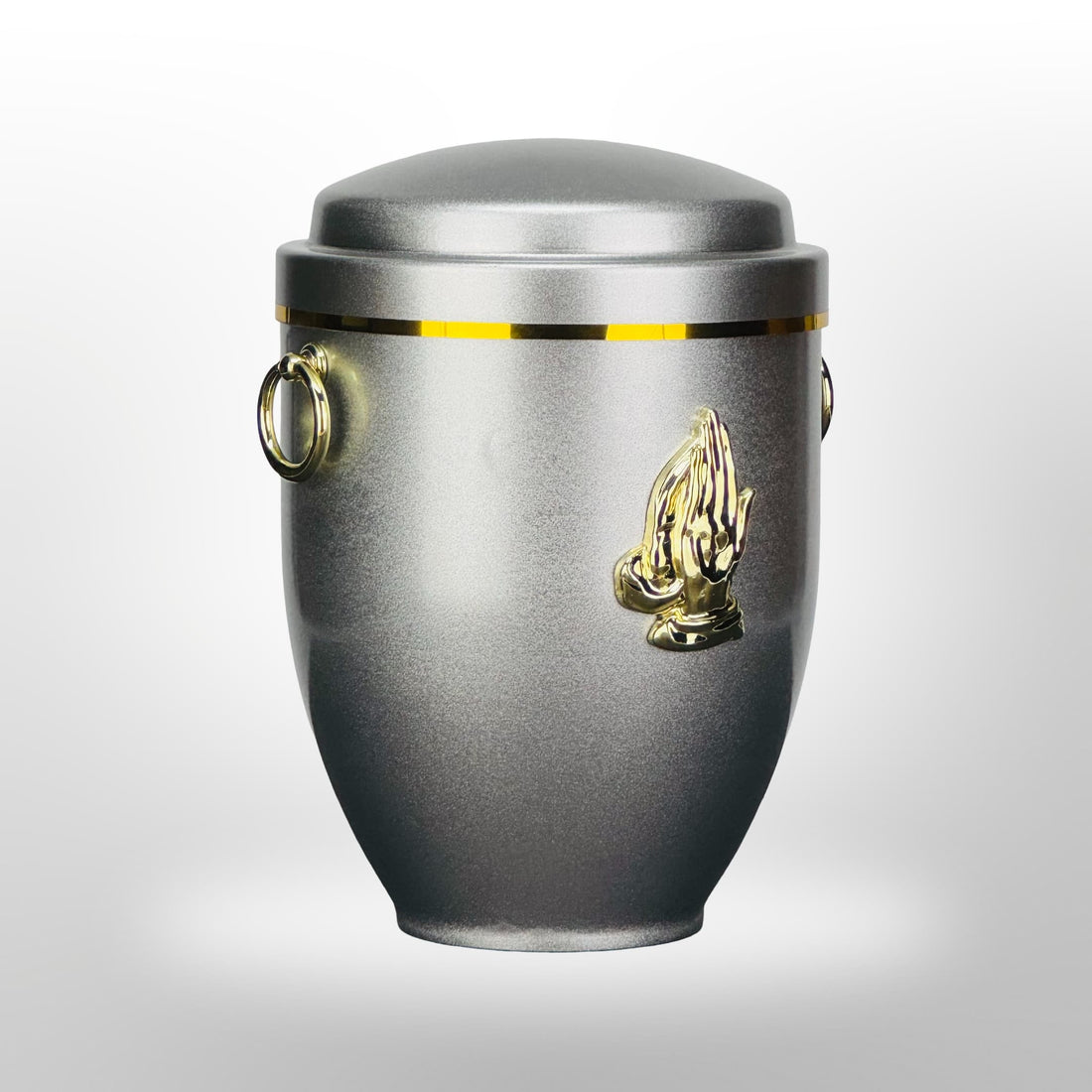 Metallurne in Silber mit Griffen und Händen, 3,5 l