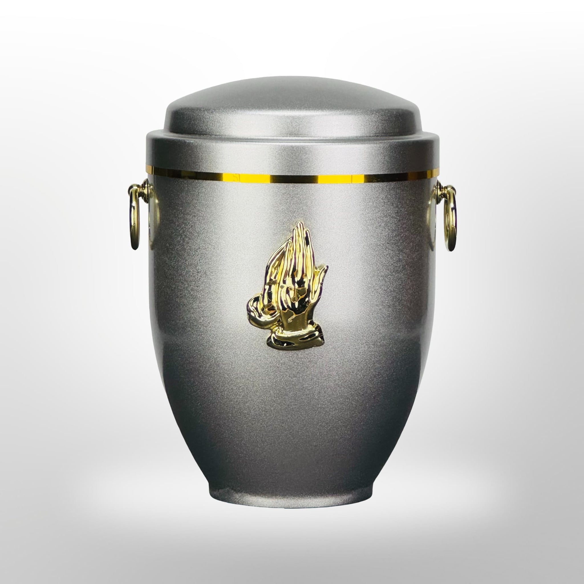 Metallurne in Silber mit Griffen und Händen, 3,5 l