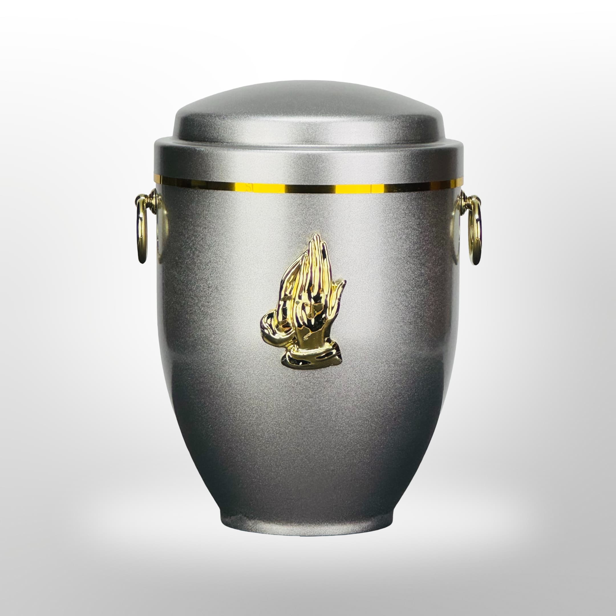 Metallurne in Silber mit Griffen und Händen, 3,5 l