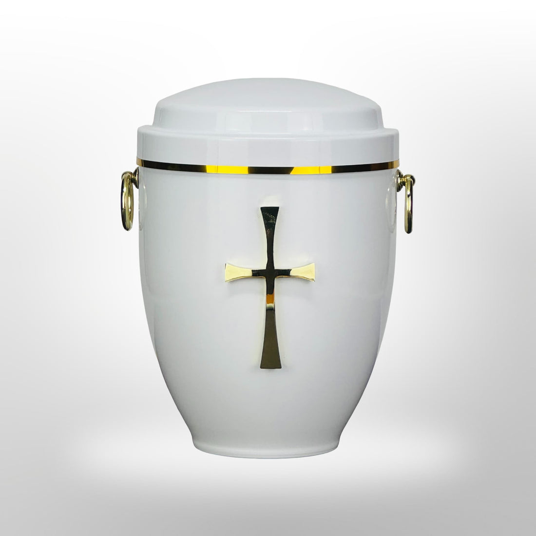 Metallurne in Weiß mit Kreuz und Griffen, 3,5 l