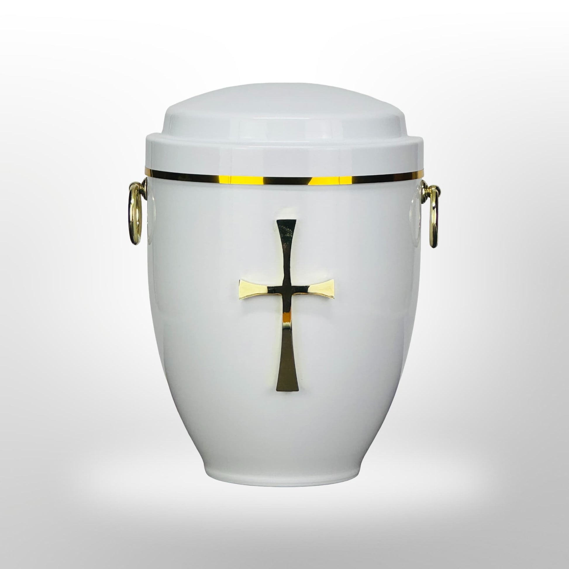Metallurne in Weiß mit Kreuz und Griffen, 3,5 l