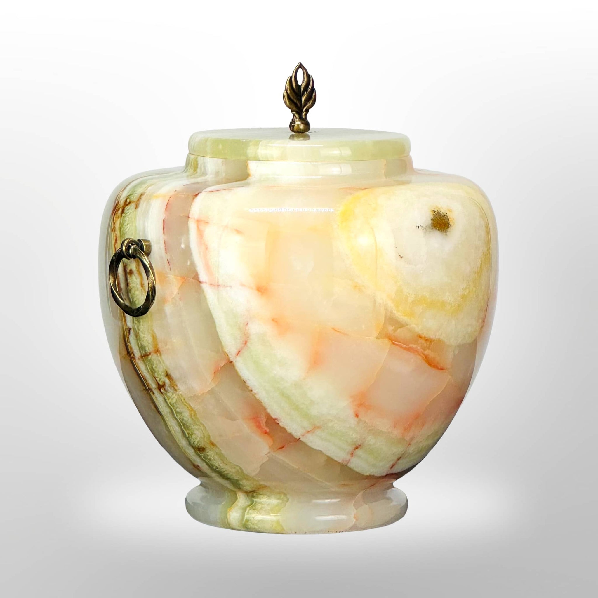 Onyx Steinurne mit Griffen