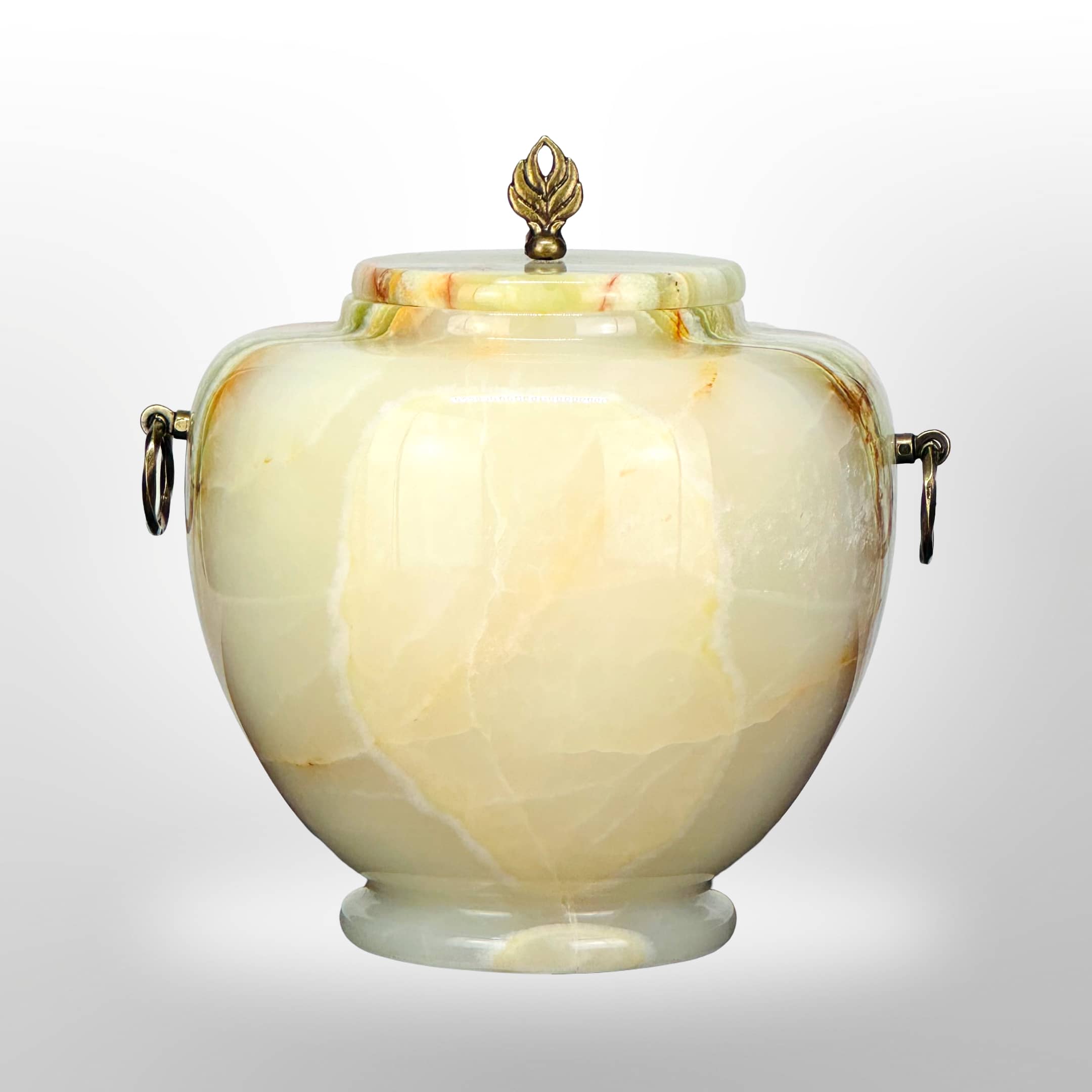 Onyx Steinurne mit Griffen